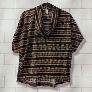 American Rag Cie sleeveless cowl neck crop top